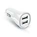 Produktbild CSL - 3100mA High Power Dual-Port USB KFZ Adapter / Auto Schnellladeadapter (Zigarettenanzünder) / Car Charger | 12/24V | Schutzelektronik / Überlastschutz | LED-Betriebsanzeige