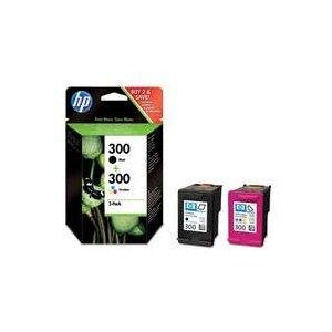 HP 300 2-pack Combo Black/Tri-colour Original Ink Cartridges