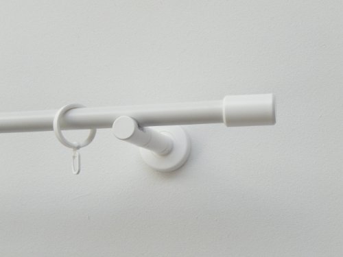 COOL Vorhang-/ Gardinenstange magnetisch, 20mm, L 160 cm, Weiß, 1-läufig - 2