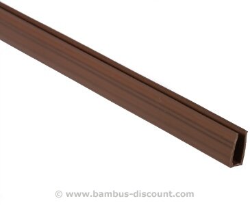 Kunststoffmatten U-Profil, Länge 150cm, für Sylt und Rügen, nussbaum - 4