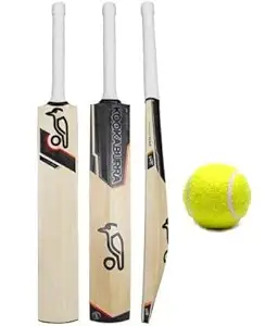 JRS Super 038 Wooden Cricket Bat with Ball Full Size Pack of 1 (Multi-Brand) 15+ Boys