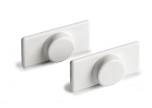 VENTANARA® Magnethalter für Rollo Beschwerungsstange (4 Stück) / Montage ohne Bohren