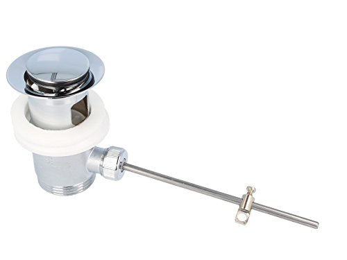 tecuro Exzenter Ab- und Überlaufgarnitur chrom/sandgestrahlt für Waschtisch - 2