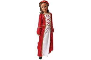 Juguetutto - Disfraz de princesa medieval rojo para niña