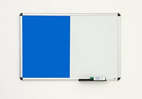 Aluminium framed magentic Combination Felt Pinboard (90cm x 60cm)