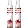 WishCare® 100% Pure & Natural Rose Water - For Skin, Face & Hair - Steam Distilled - Kannauj Gulab Jal - Spray Skin Toner - Free From Paraben, Alcohol & Chemicals - 50 ml (Pack of 2)