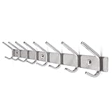 Universal einsetzbar: Dieser Edelstahl kleiderhaken Passt gut am Eingang, am Tür, im Flur, Bad, Küche für Taschen, Mäntel, Jacken, Regenschirm, Handtuch, etc.