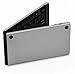 Produktbild MMGN Faltbare Bluetooth Klapptastatur Aluminiumlegierung Gehäuse, wiederaufladbare Full Size Faltbare Tastatur für iOS-Telefon Android Smartphone Tablet Windows-Laptop,Silver