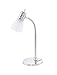 Produktbild EGLO Tischleuchte Prince 3 Fassung E14 1 x 4 W LED, Höhe 30 cm, Stahl, Glas geätzt, Schutzklasse 2, Leuchtmittel im Lieferumfang enthalten, weiß/chrom 13577