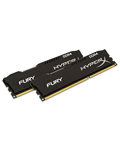 HyperX Fury HX421C14FBK2/16 Memoria RAM (16 GB kit, 2x8 GB) 2133MHz DDR4 Non-ECC CL14 UDIMM (compatible con Skylake) width=