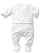 Petit Bateau Unisex Baby SAKIR Plain Round Collar Short Sleeve Lingerie Set, White (lait), 3-6 Months (Manufacturer size: 6 mois)
