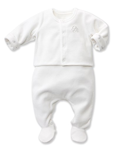 Petit Bateau Unisex Baby SAKIR Plain Round Collar Short Sleeve Lingerie Set, White (lait), 3-6 Months (Manufacturer size: 6 mois)