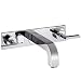 Produktbild Hansgrohe 3 Loch Waschbeckenarmatur Axor Citterio Wand F Set kurz chrom mit Platte/Hebelgrriff 3931600