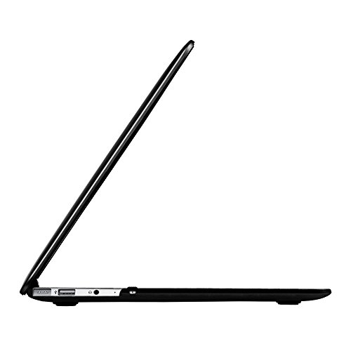 Fintie H  lle f  r MacBook Air 13 - Ultrad  nne Plastik Hartschale Schutzh  lle Snap Case f  r Apple MacBook Air 13 3 Zoll  A1466 A1369   Diamantschwa