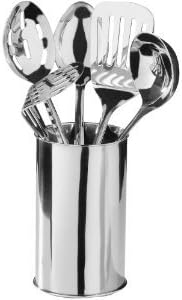 6 Piece Ergonomic Kitchen Utensil Set in Caddy