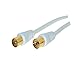 Produktbild Antennenkabel, 100% geschirmt, vergoldete Kontakte, BZT - CE > 100 dB, weiß 7,5m