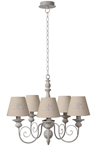 Preisvergleich Produktbild Lucide ROBIN - Kronleuchter - Ø 48 cm - Taupe