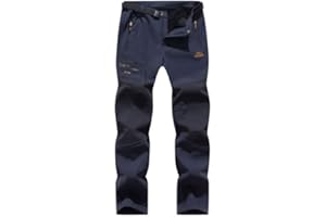 BenBoy Pantaloni Trekking Uomo Invernali Impermeabile Pantaloni da Sci Neve Arrampicata Escursionismo Caldo Pantaloni Softshell Outdoor