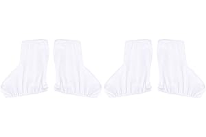 ABOOFAN 2 Fundas elásticas para Botas de Patinaje sobre Hielo Funda para Zapatos de Patinaje contra arañazos Protector de Zapatos para Patines de Hockey Patines artísticos - Talla L (Blanco)