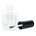 NAILFUN 5 Empty Nail Polish Bottles 15 ml – Transparent/Black