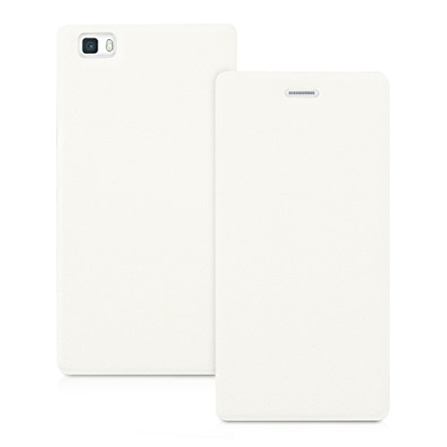 kwmobile Funda para Huawei P8 Lite 2015 - Carcasa con Tapa Tipo Libro para m vil - Case Protector en Blanco reviews kwmobile Funda para Huawei P8 Lite 2015 - Carcasa con Tapa Tipo Libro para m vil - Case Protector en Blanco