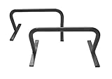 barras paralelas gimnasia dibujo Dimensiones (LxAlxAn): aprox. 48x24x26 cm por barra. Las barras paralelas son estaciones de pesas universales para ejercicios de auto-peso con las que puede entrenar una variedad de grupos musculares de forma efectiva (flexión de brazos, entrenamiento abdominal y de espalda, ejercicios de tronco). Las patas de goma también son aptas para el piso. Particularmente estable gracias a la construcción de marco de hierro tubular.