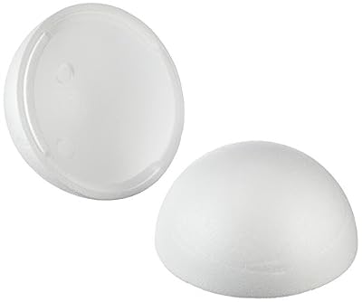 Rayher Hobby 2 boules de polystyrène en plastique multicolore 25 cm