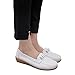 Produktbild ZEELIYDamen Fache Schuhe Vintage Brogue Oxfords Schuhe Comfy Office Schuhe GroßE GrößE BeiläUfige Einfarbige Schuhe(35,Weiß)