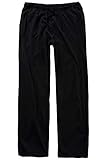 Bis 8XL JP 1880 Herren große Größen bis 8XL, Pyjama-Hose aus 100% Baumwolle, Schlafanzug-Hose, Sweatpants mit elastischem Bund schwarz 3XL 708406 10-3XL
