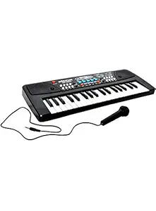 Bigfun Electronic 37 Keys Toy Keyboard Piano with Microphone for Kids (Multicolor)