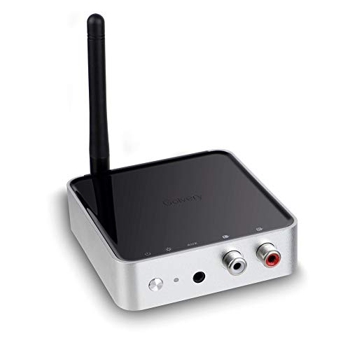 Golvery Ricevitore trasmettitore Bluetooth 5.0, adattatore Bluetooth a lungo raggio 328ft per TV Home Stereo HiFi, ottico e adattatore AUX da 3,5 mm Supporto aptX HD e bassa latenza, doppio flusso