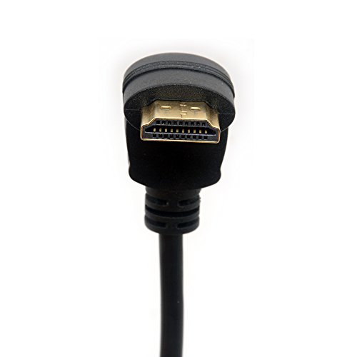 270 Grad HDMI Kabel Rechtwinklige HDMI Verlängerungsleitung Male zu weiblichen Adaptern mit Ethernet Unterstützungen Auflösungen 4K UHD 3D für HDTV TFT LCD Monitoren 20 cm (270 Grad) - 4