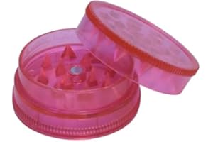 UNDERDAWG Mini Plastic Herb Grinder 40mm - Magnetic Shark Teeth, Airtight Smell Proof Stash Container