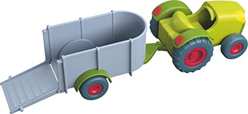 Haba 303131 Little Friends - Traktor mit Anhänger - 2