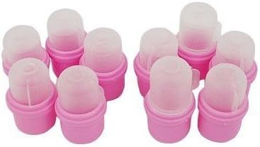 10 Pcs Wearable Nail Soak Polish Remover DIY Acrylic UV Gel Cap Tip Set
