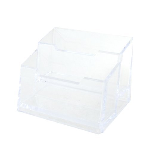 Dimart Transparent 2 compartiments pour carte Nom Organiseur support de visite par Dimart