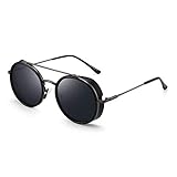 gafas de sol redondas hombre hawkers Perfecto todo alrededor - Estas gafas de sol clásicas de steampunk son diseñado para casa flotante,conduciendo,corriendo,pescando,esquí y alpinismo o otras entusiastas de las actividades al aire libre.