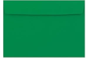 4ABOXES LTD C4 Coloured Envelopes for A4 Paper/Card Peel & Seal Flap Envelopes Pack of 25 (Dark Green Peel & Seal)