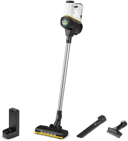 KÄRCHER Aspirapolvere senza fili VC 6 Cordless ourFamily, 2 livelli di aspirazione, 50 minuti di autonomia, peso: 2,8 kg, batteria da 25,2 V, supporto a parete con funzione di ricarica