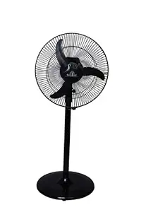 HAPPY HOME Bullet farata Pedestal fan II 16 Inches II HH-84 PF II High speed II All- purpose fan II ISI Approved II Performance guaranteed 2100 mm 3 Blade Pedestal Fan (Black, Pack of 1)