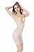 Bigood Women Shapewear Lace Brim Corset Body Shaper Apricot L Waist 56-66 cm