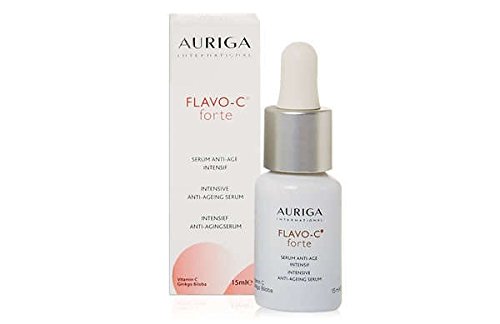 FLAVO C FORTE 15ml Pure Active Vitamin C 15% Ascorbic Acid Serum with Ginkgo Biloba 30% extract - Powerful Anti Ageing Skin Treatment - Auriga AesthetiCare