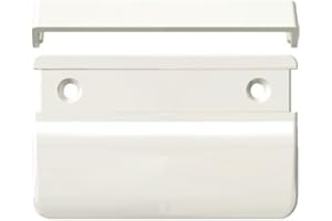 HEICKO Balkontürgriff eckig für den Außenbereich mit INTRA-TEC® Universalschrauben, reinweiß RAL 9010