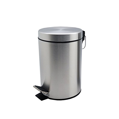 Badezimmer Treteimer mit Inneneimer - 3 Liter Abfalleimer - Mattes Finish
