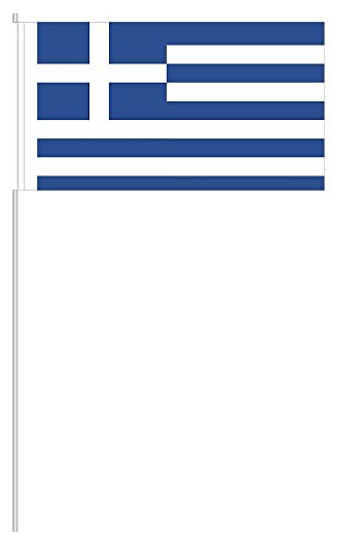 Preisvergleich Produktbild partydiscount24 10 x Papierfähnchen Griechenland