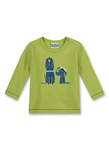 Sanetta Baby Boys 113387 Sweatshirt, Green (kiwi 4049), 9-12 Months