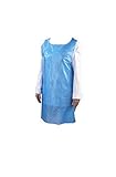 Genware NEV-EBA Disposable Apron, Flat packed, Blue (Pack of 100)