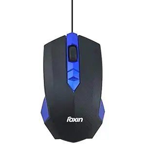 Foxin Smart-Blue Wired Optical Mouse (Blue)