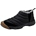 Produktbild YWLINK Mode Herren Damen Schneeschuhe Warm Halten Zu Fuß Wanderschuhe Draussen Freizeit Flacher Schuh Runder Kopf Bequem Leichtgewicht Couple Schuhe(44 EU,Herren Schwarz)