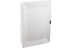 MAKEL Cuadro eléctrico o Caja de Empotrar con tapa y carril DIN blanca para Automáticos 36 Modulos Empotrar Cuadro de Superficie Electrico para Instalaciones Electricas Cuadro Electrico Empotrar